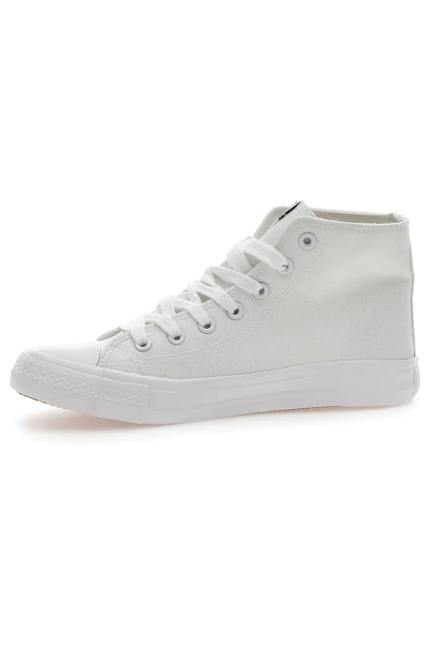 Sneakers Alte in Tela Bianche Everlast 238