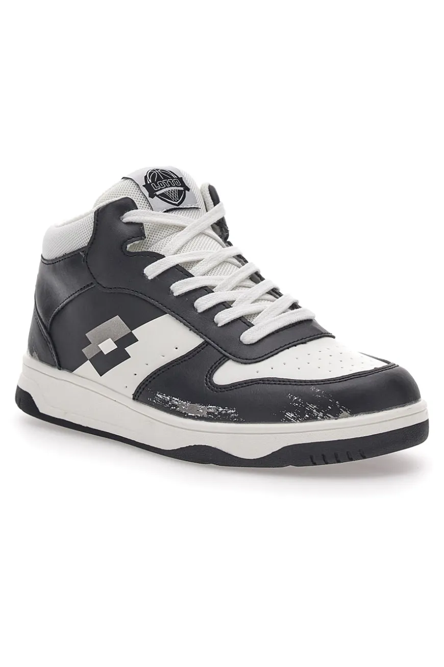 Sneakers Alte Lotto Rocket 1 Amf II Mid Bianche/Nere