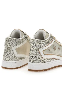 Sneakers alte oro con glitter e stelle Laura Biagiotti AG1751016519