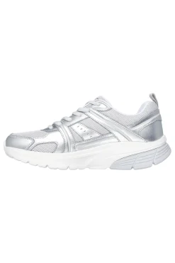 Sneakers argento con inserti in mesh Skechers Bobs Vamos