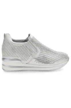Sneakers Argento con Platform Dame Rose 851201