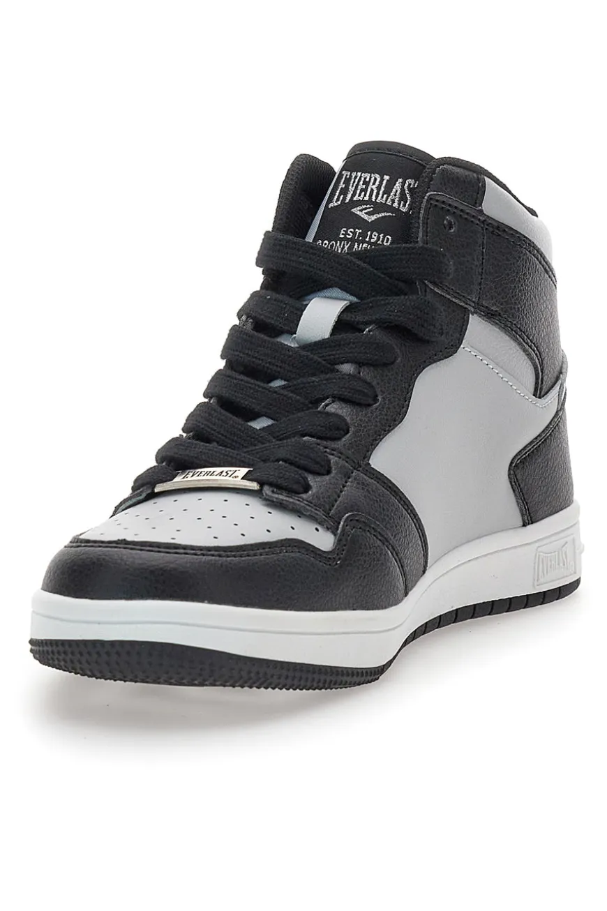 Sneakers Argento e Nere Mid-Cut Everlast 716
