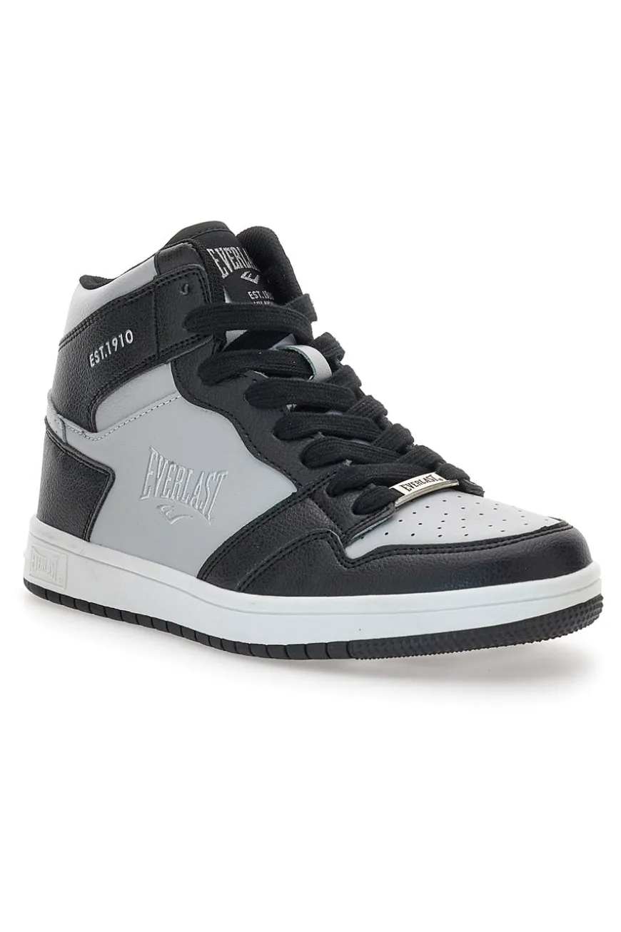 Sneakers Argento e Nere Mid-Cut Everlast 716
