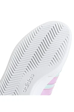 Sneakers azzurre pastello con dettagli lilla Adidas Breaknet 3 J