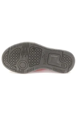 Sneakers basse bianche nere e rosse con strappo Puma Rebound V6 Lo AC+ PS