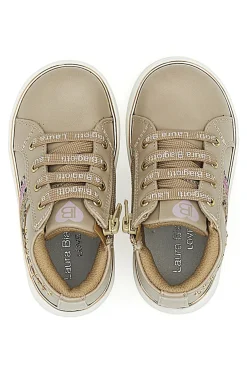 Sneakers Beige Con Dettagli Dorati Laura Biagiotti 92929335