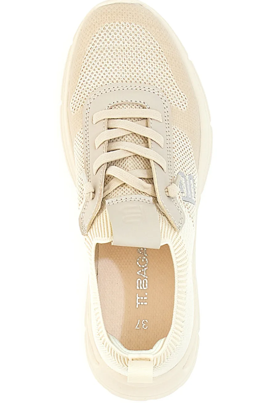 Sneakers Beige con Dettagli Metallici BAGATT 31AR760