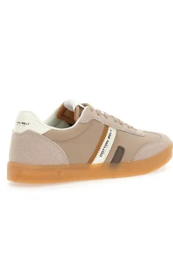 Sneakers Beige Con Lacci Cotton Belt Leopard