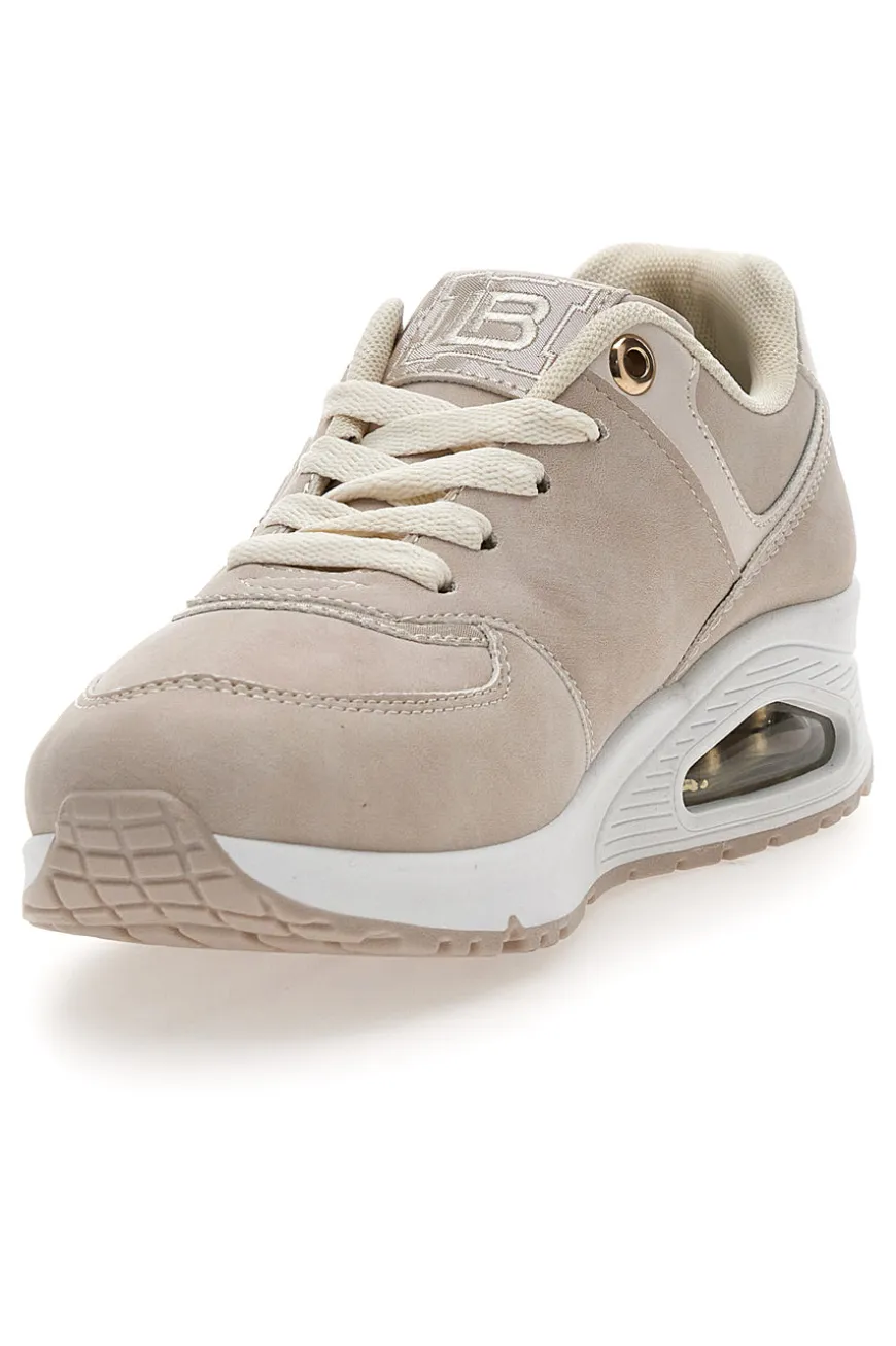 Sneakers beige con suola con cuscinetto d’aria Laura Biagiotti 9229