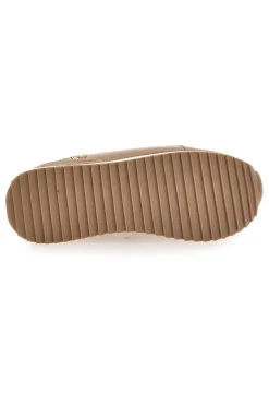 Sneakers beige con zeppa e inserti glitter Burani 51800C1133
