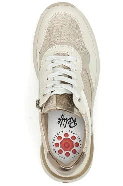 Sneakers beige con zeppa Relife 67172580701
