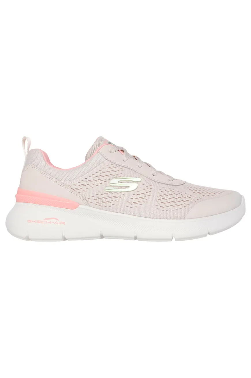 Sneakers Beige e Rosa Skechers Skech-Air Dynamight 2 - New Heights