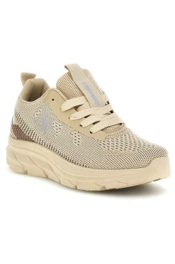 Sneakers beige in mesh traspirante Canguro CA1267