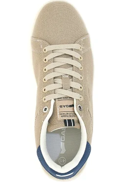 Sneakers beige in tessuto con fondo a contrasto Gas SAMMY CVS