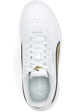 Sneakers Bianche Casula con Lacci Puma Carina 2.0 Mettalic Shine
