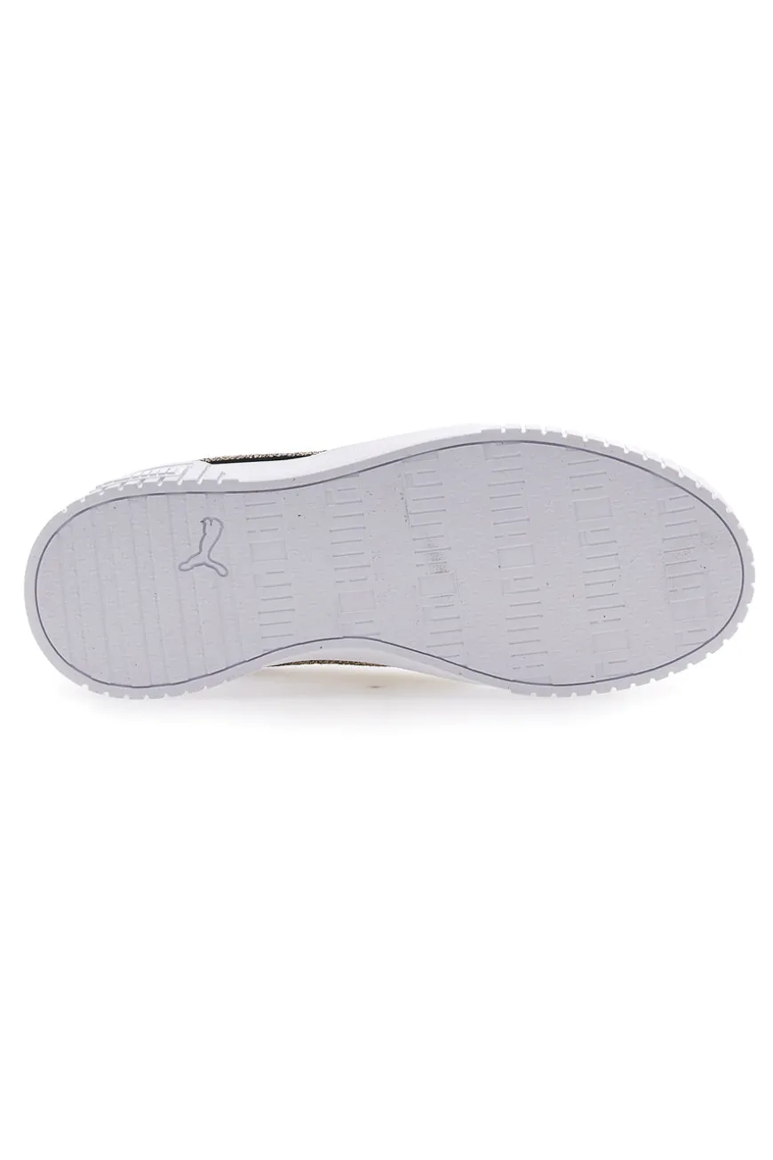 Sneakers Bianche Casula con Lacci Puma Carina 2.0 Mettalic Shine