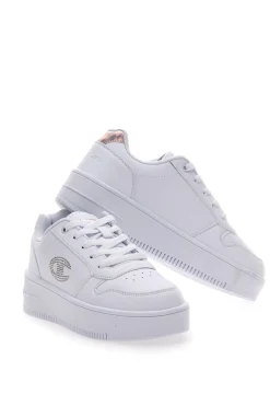 Sneakers Bianche Champion Rebound Platform Glitter
