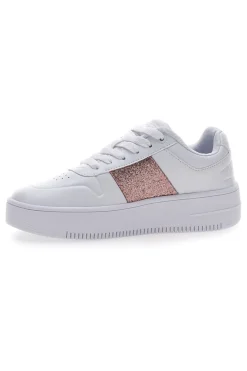 Sneakers Bianche Champion Rebound Platform Sparkle