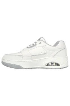 Sneakers bianche con Air-Cooled Memory Foam SKECHERS UNO COURT LOW-POST