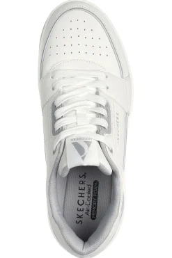 Sneakers bianche con Air-Cooled Memory Foam SKECHERS UNO COURT LOW-POST