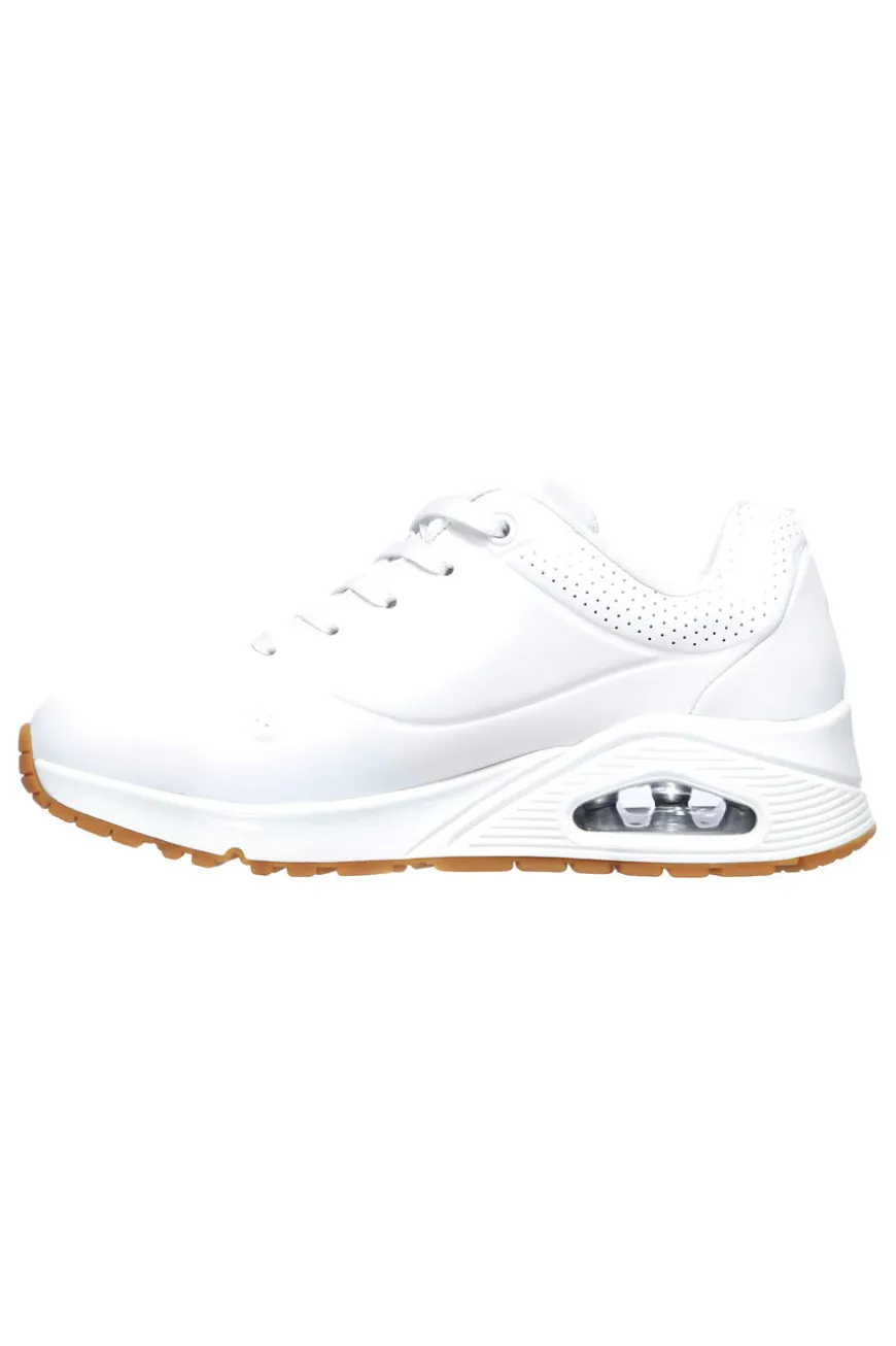 Sneakers Bianche Con Air-Cooled Memory Foam Skech-Air Skechers Uno Stand on Air
