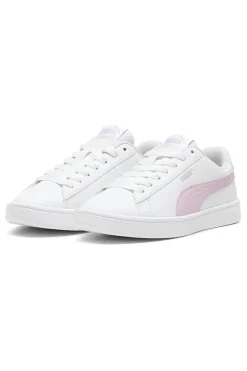 Sneakers Bianche con Banda Rosa Puma Rickie Classic JR