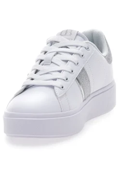 Sneakers Bianche con Dettagli Argentati COTTON BELT ANNUNZIATA LTH