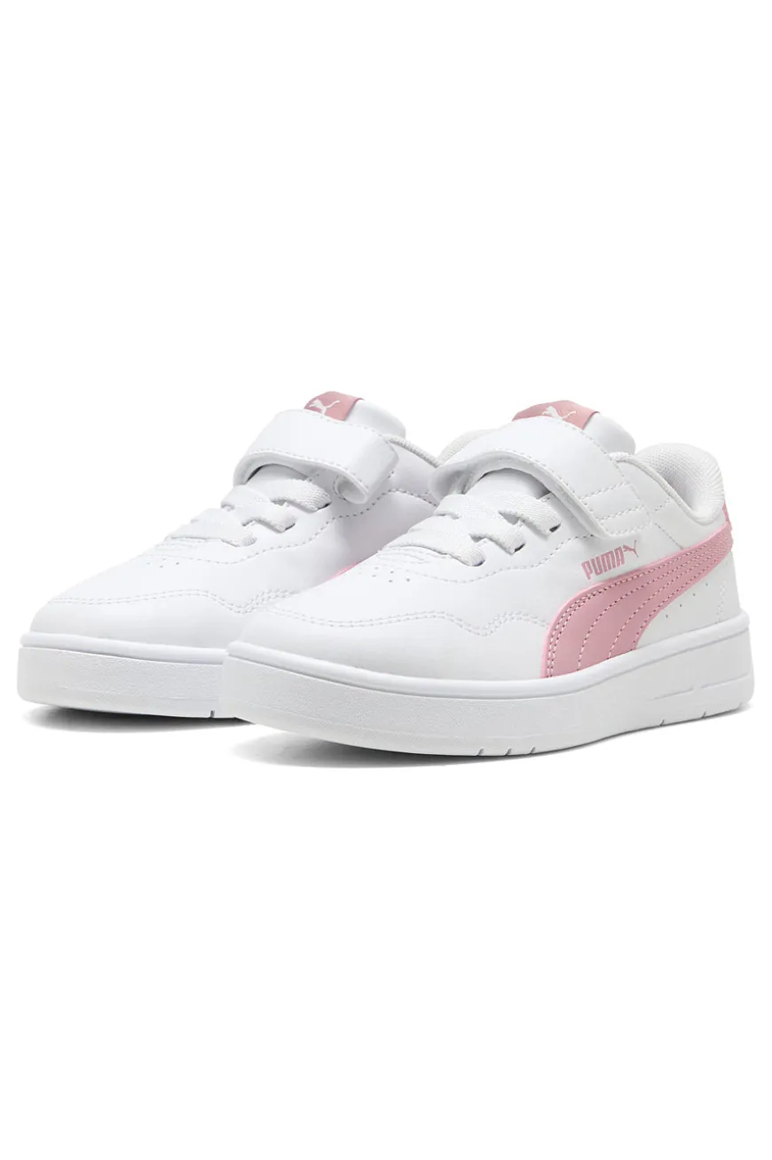 Sneakers bianche con dettagli rosa Puma Court Lally AC+ PS