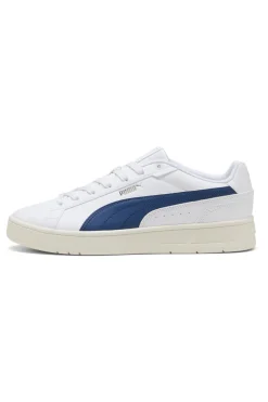 Sneakers bianche con dettagli blu e soletta SoftFoam+ Puma Court Classico