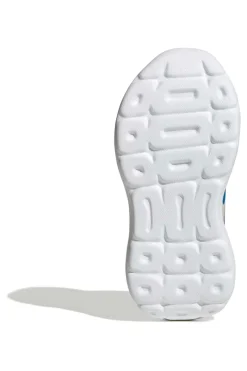Sneakers bianche con dettagli blu e chiusura a strappo Adidas Tensaur Run 3.0 El C