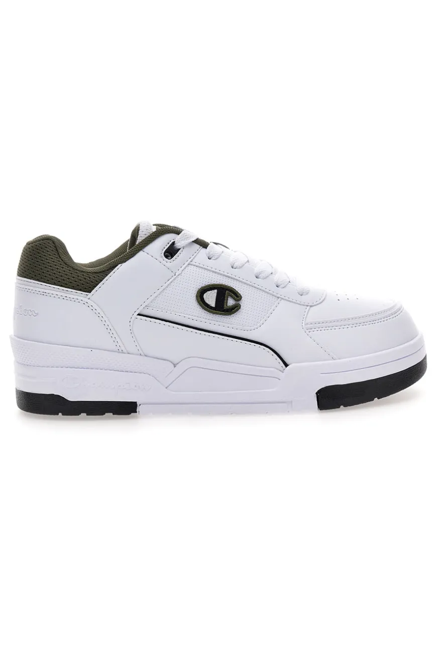 Sneakers bianche con dettagli verde e nero Champion RD18 HERITAGE LOW
