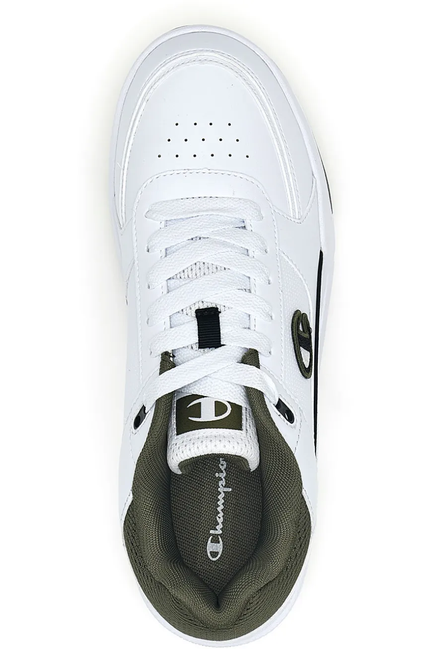 Sneakers bianche con dettagli verde e nero Champion RD18 HERITAGE LOW