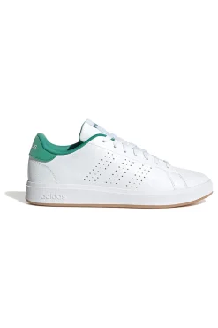 Sneakers bianche con dettagli verdi design essenziale Adidas Advantage Base 2.0