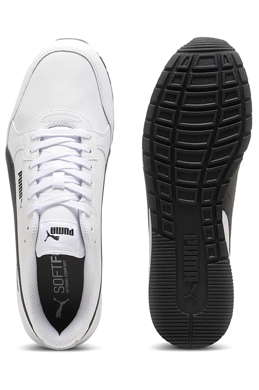 Sneakers bianche con dettagli neri e soletta SoftFoam+ Puma ST Runner v4 L