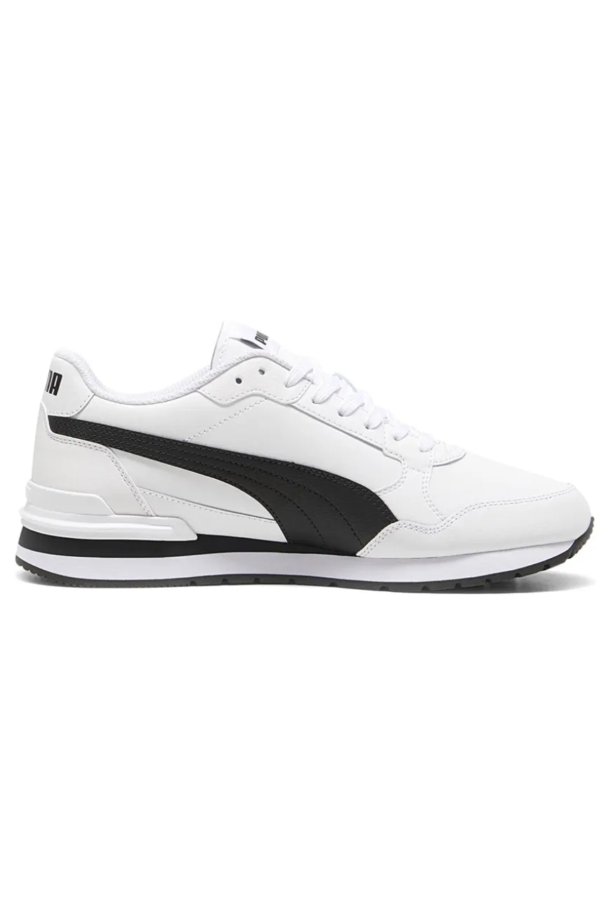 Sneakers bianche con dettagli neri e soletta SoftFoam+ Puma ST Runner v4 L