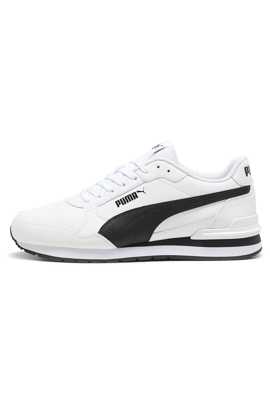 Sneakers bianche con dettagli neri e soletta SoftFoam+ Puma ST Runner v4 L