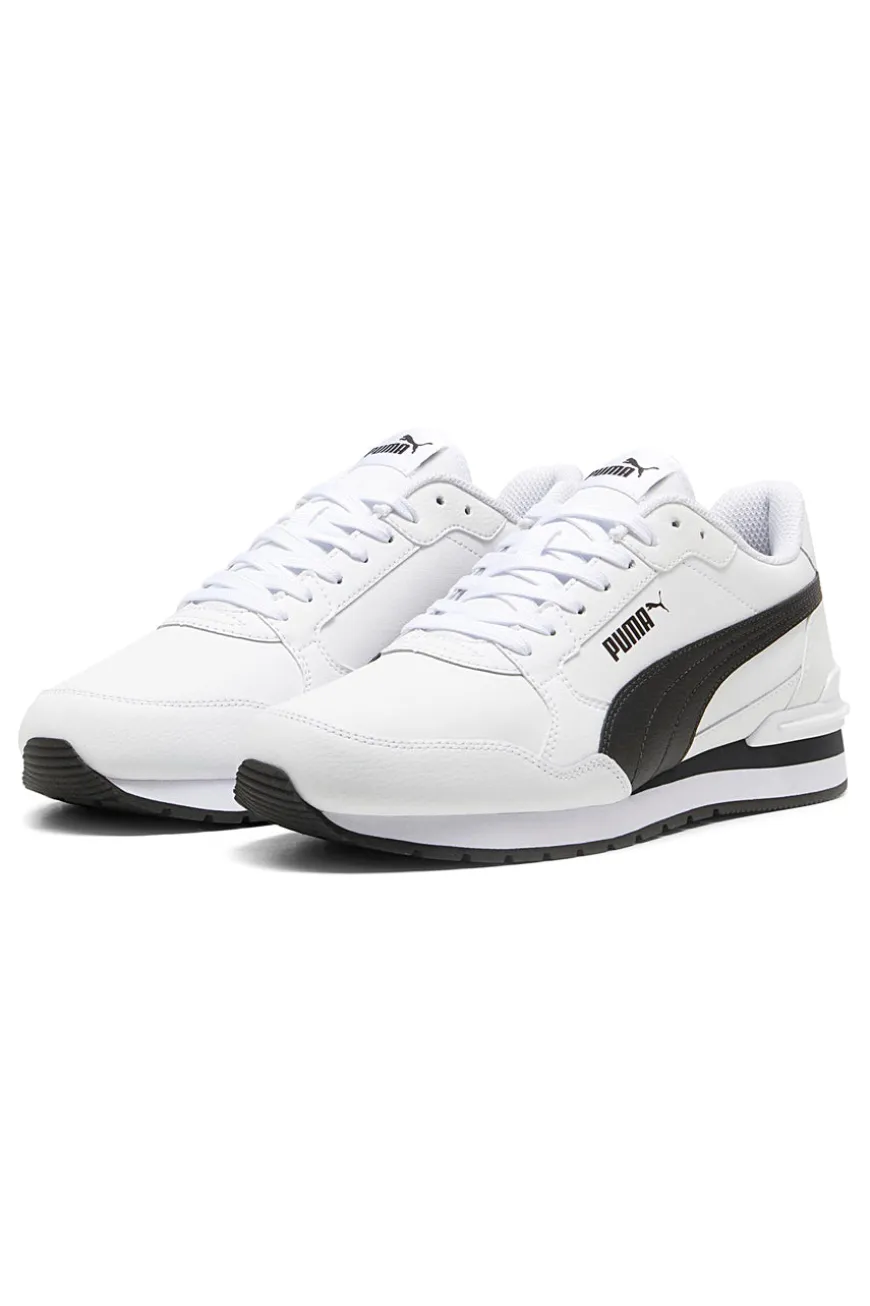 Sneakers bianche con dettagli neri e soletta SoftFoam+ Puma ST Runner v4 L