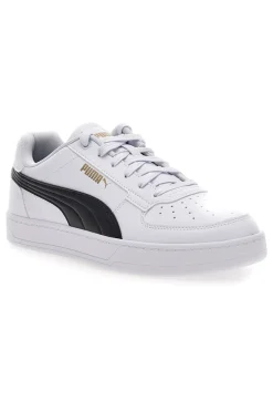 Sneakers bianche con dettagli neri e logo dorato Puma Caven 2