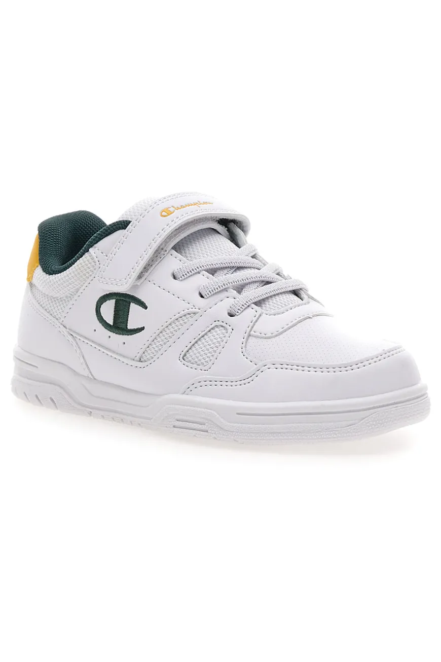Sneakers bianche con dettagli verdi e gialli Champion CLY 87 B PS