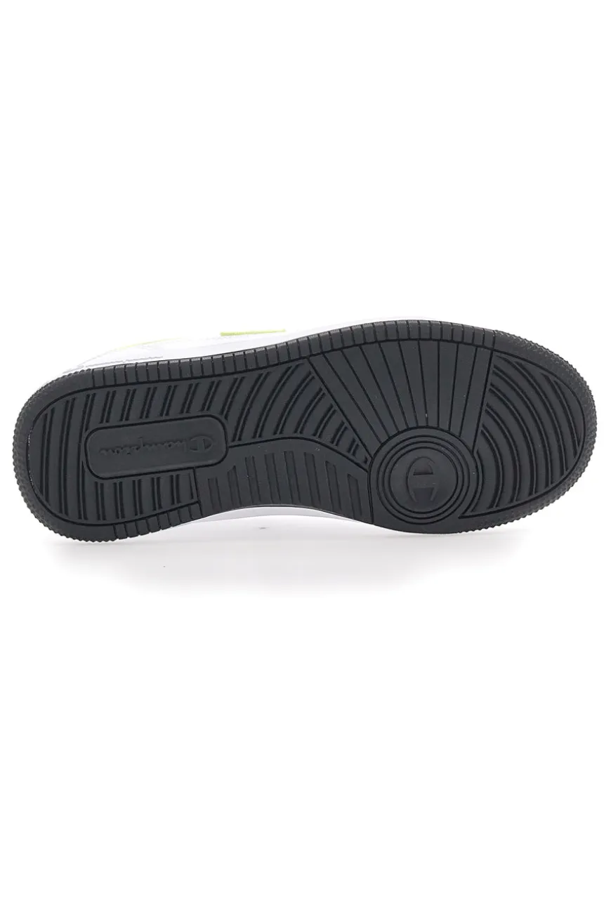 Sneakers Bianche con Dettagli Blu e Gialli CHAMPION RD18 LOW G GS