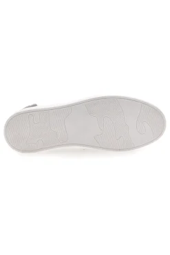 Sneakers Bianche con Dettagli Grigi in Pelle Made in Italy PTR 123