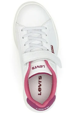 Sneakers bianche con dettagli fucsia Levi's Bell JR