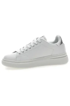 Sneakers bianche con dettagli argentati Cotton belt LONDON 3.0