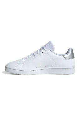 Sneakers bianche con dettaglio argento in materiale riciclato Adidas Urban Court