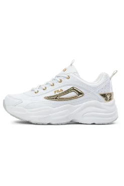 Sneakers bianche con dettagli oro e suola chunky Fila FFW0586