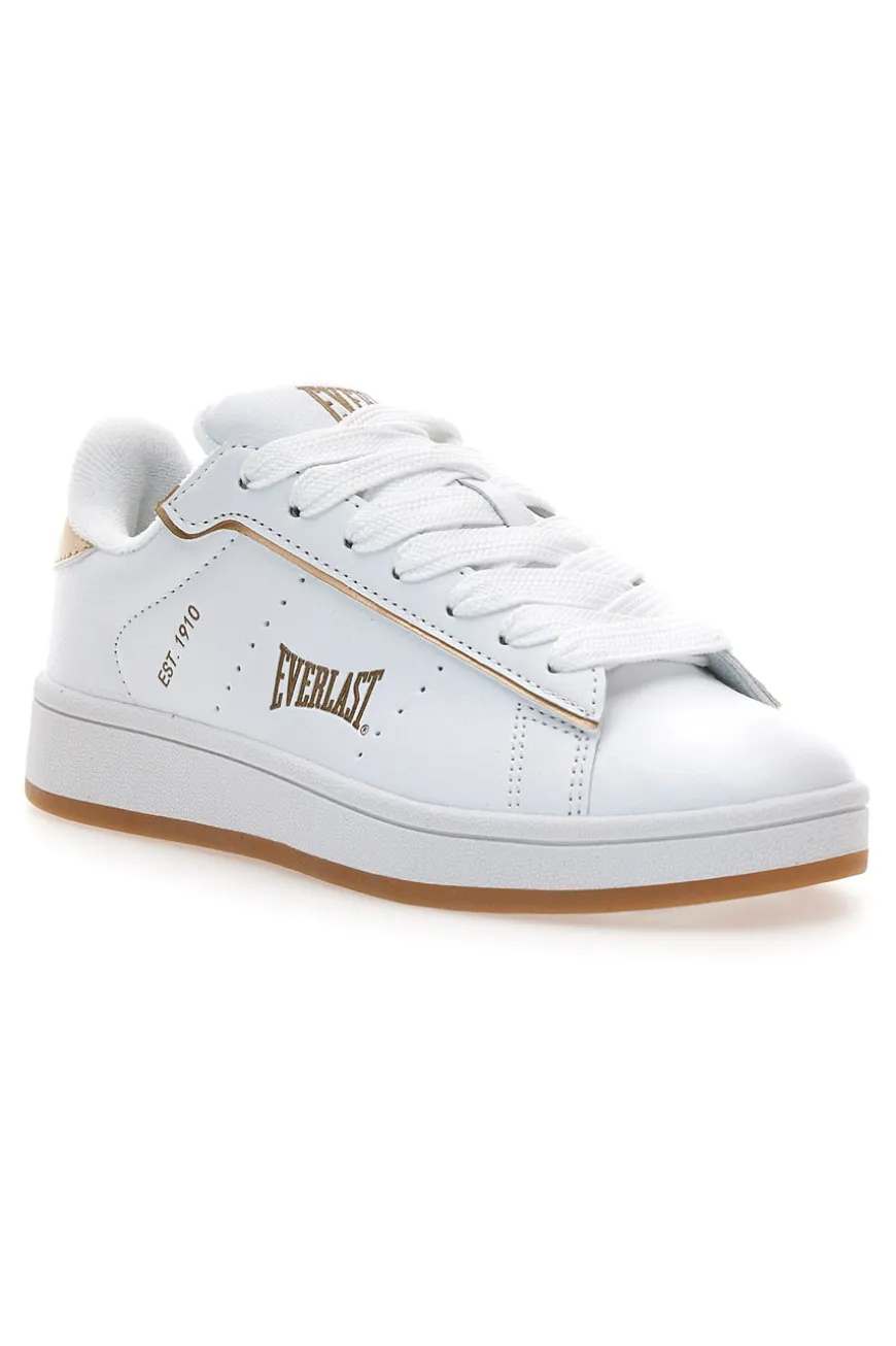 Sneakers bianche con dettagli oro Everlast EV-087P