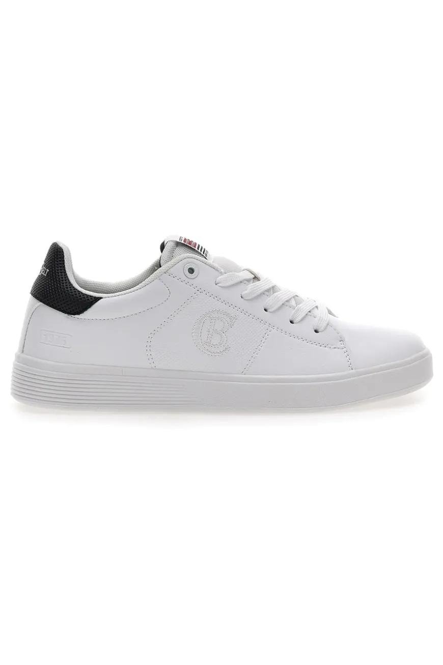 Sneakers Bianche con Dettaglio Nero COTTON BELT CBM424A54