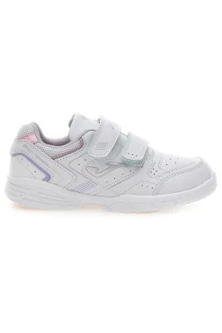Sneakers bianche con doppio strappo Joma W School JR 2519