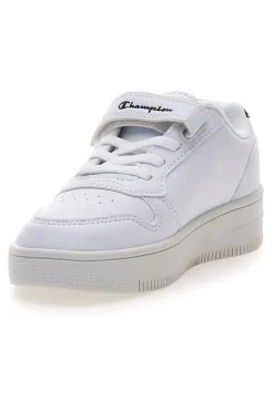 Sneakers bianche con glitter e suola platform Champion RD18 Platform Glitter G PS