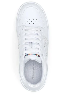 Sneakers Bianche con Lacci Champion Rebound Platform Abstract Low